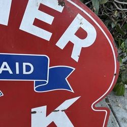 Vintage original porcelain sign