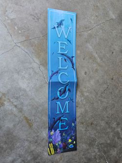 Classroom Decor Accents/Ocean Theme Welcome Sign /8" Wide & 39" Long