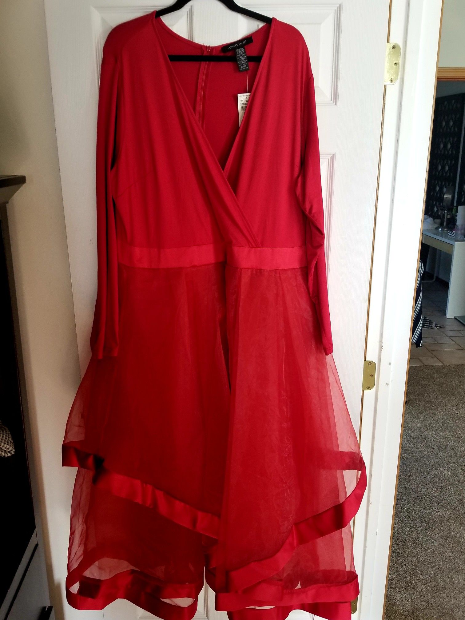 Red Ashley Stewart dress