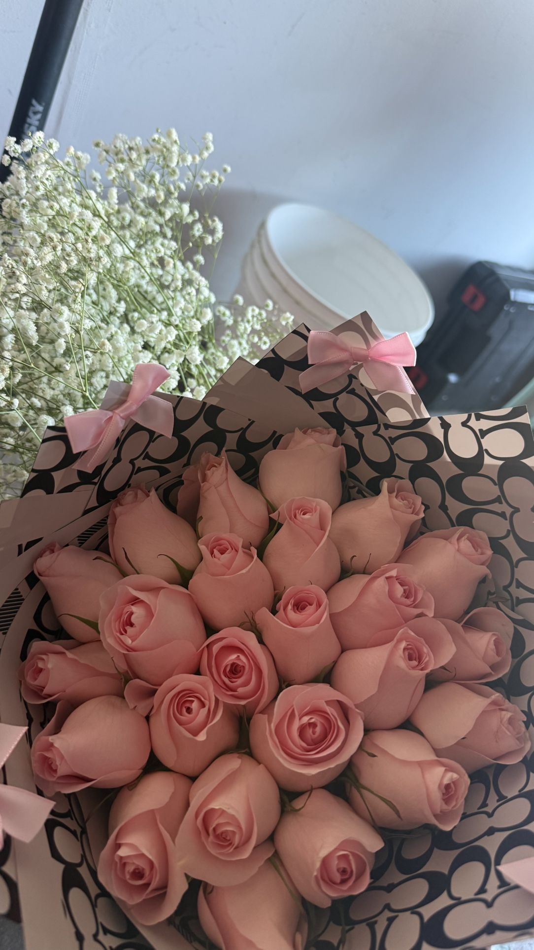 25 Pink Roses