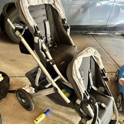 Uppa baby double stroller + bassinet