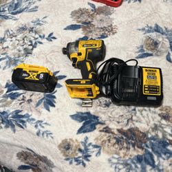 Dewalt Brushless Motor Impact And Battery With Charger 