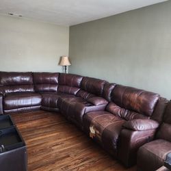 Reclining Sectional Brown