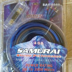4 Gauge Amp Kit, Everything You Need To Install Your Car Amplifier. $40