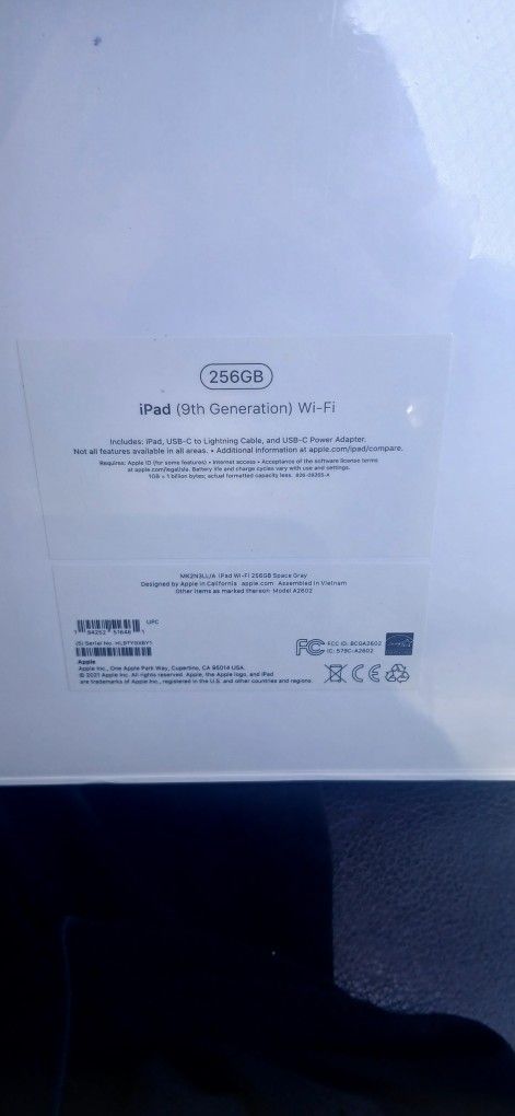 Apple IPad 9th Generation 256gb