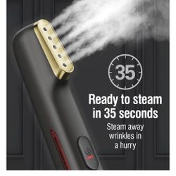 CHI Steam Handheld Garment Steamer for Clothes, Fabric and Drapes, 5 Minutes of Continuous Steam, Portable Wrinkle-Remover for Home and Travel, Vacati