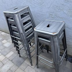 Indoor/outdoor Metal Bar Stools 