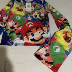 Super Mario Bros. PJ Set Size 4 boys 2 Available Listing for 1 set