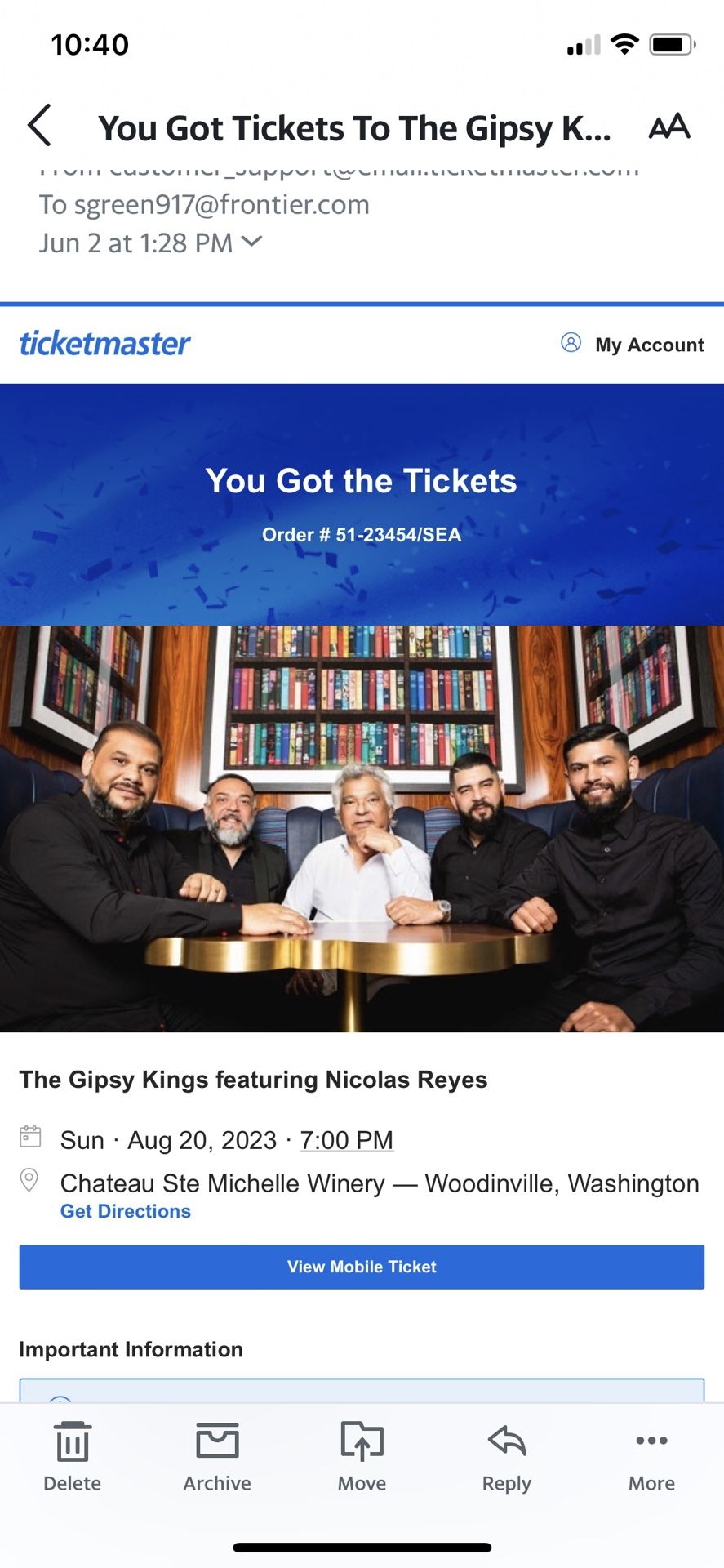 Gypsy King Tickets