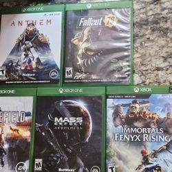 Xbox One Games Anthem Fallout 76 Battlefield Mass Effect 