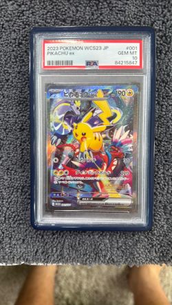 Pikachu Ex WCS23 JP PSA 10 Pokemon