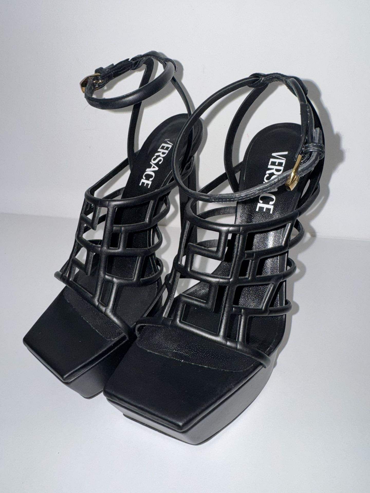 Versace Greca Maze Heels