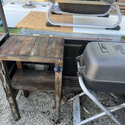 BBQ Side Table With Bottle Opener (made When Ordered)