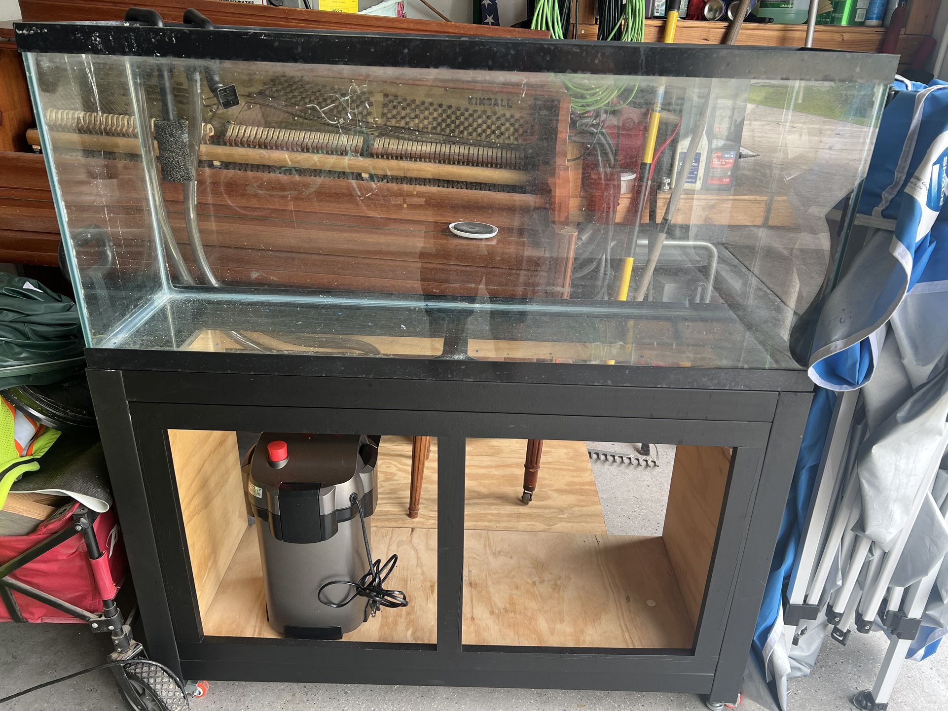 55 Gallon Aquarium With Stand And Canister Filter