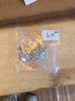 Silver earrings
