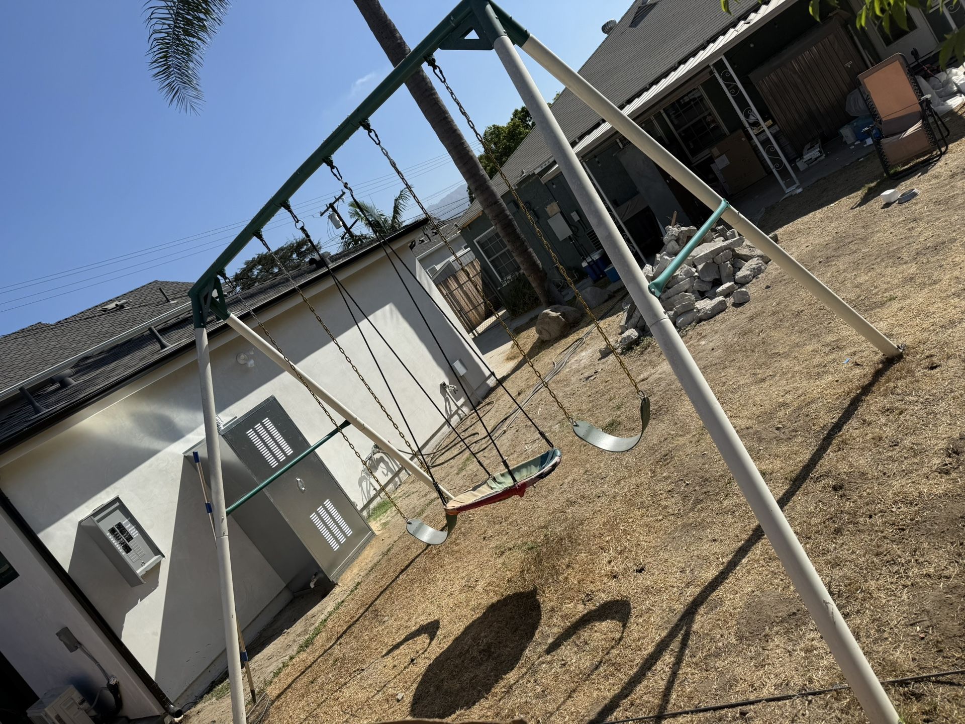 Hapfan 9.5 Heavy Duty Swing Set For Backyard