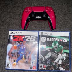 Nba 2k26 & Madden 26  Red Controller 