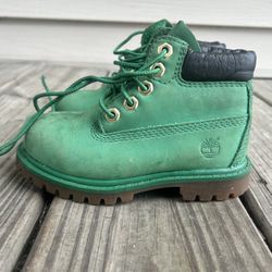 Boys Green Timberland Boots