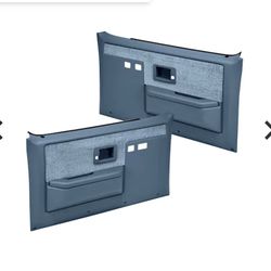 Coverlay® 18-35F-LBL Front, Driver and Passenger Side Door Trim Panel - Blue