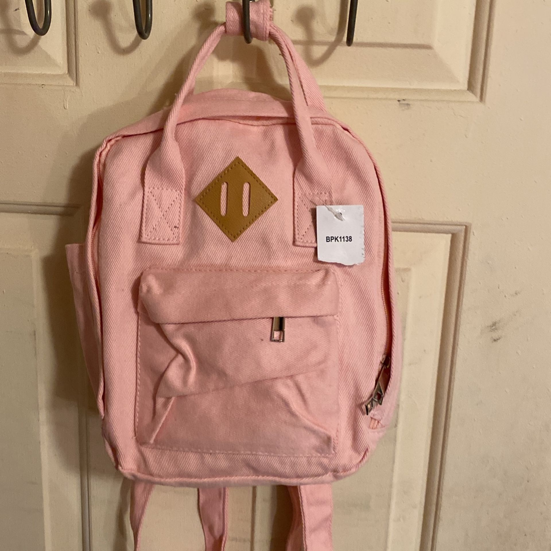 Pink Backpack 2 Side Pockets One Front Pocket Machine Washable $5 C My Other Bags Ty