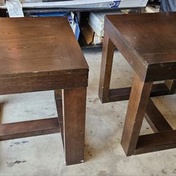 Wooden End Tables-pqir