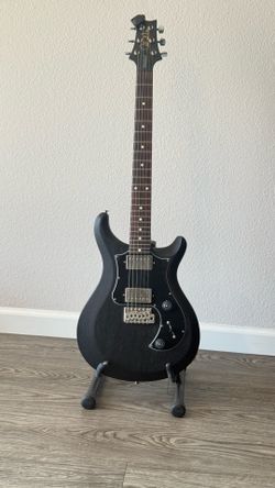 PRS S2 Standard 22 Electric Guitar — Satin Charcoal (Case + leather Strap + Stand)