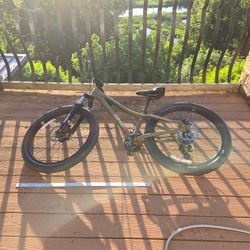 Co-op REV DRT 24-inch kids' mountain bike in green.