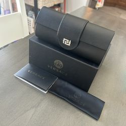 Authentic Black Versace Sunglasses Case 