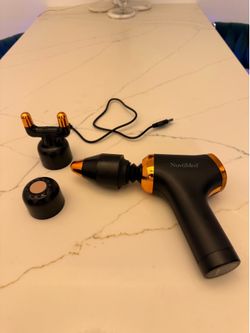 NuvoMed Deep Tissue Percussion Massage Gun - Black & Gold