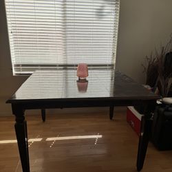Heavy Duty, Dark Brown Wooden Dining Room Table $50