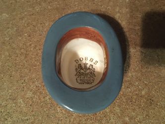 Vintage Ceramic Dobbs Hat Fifth Avenue New York City NYC Advertising Top Hat