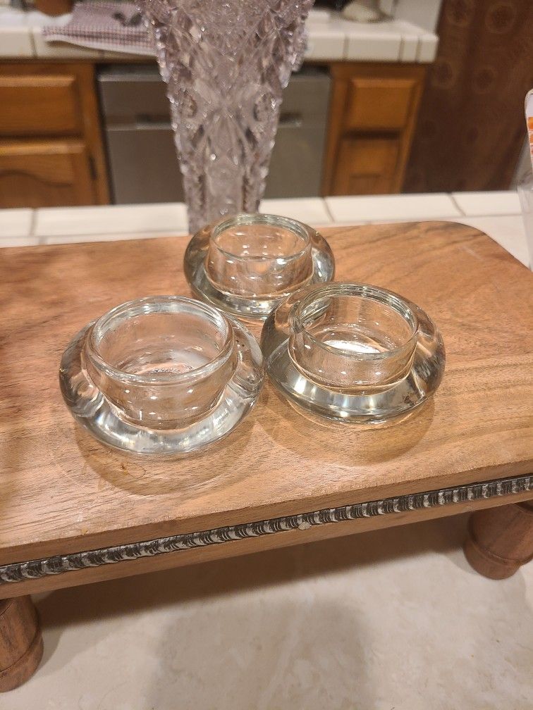Small Trio Of Votive/tealight Candle Holders