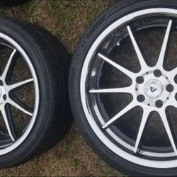 20 inch Staggered Wheels