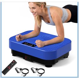 Vibration Plate Exercise Machine, Vibrating Plate for Lymphatic Drainage, Full Body Shake Platform Board for Home Fitness and Fat Burning, Sport Gym E