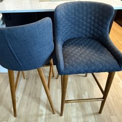 Charcoal gray bar Chairs
