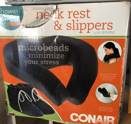 neck rest and slippers new in box $25