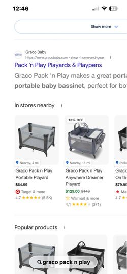 Graco playpen for infants
