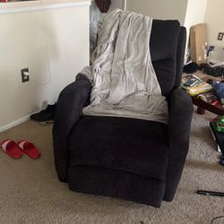 Dark Grey Reclining Chair 