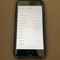 Apple iPhone 7 - 128GB - Unlocked (No SIM) + Case - Used 