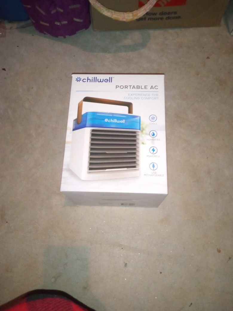 Chillwell Portable AC Air Conditioner / Humidifier - NEW IN BOX
