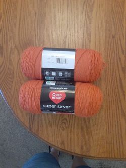 NEW RED HEART 7 OUNCE CARROT YARN