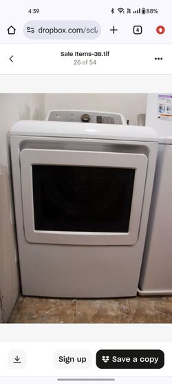 GE  Electric Dryer with Sensor Dry  White