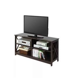 Convenience Concepts Oxford 47 in. Espresso Wood TV Stand Fits TVs Up to 46 in