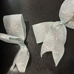 Blue And White Bows