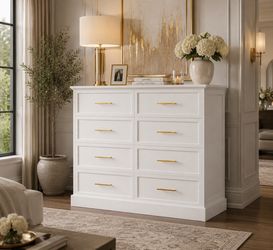Brand new luxury, white 8  dresser drawer for $140