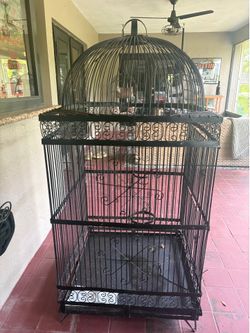 Iron Bird Cage Black