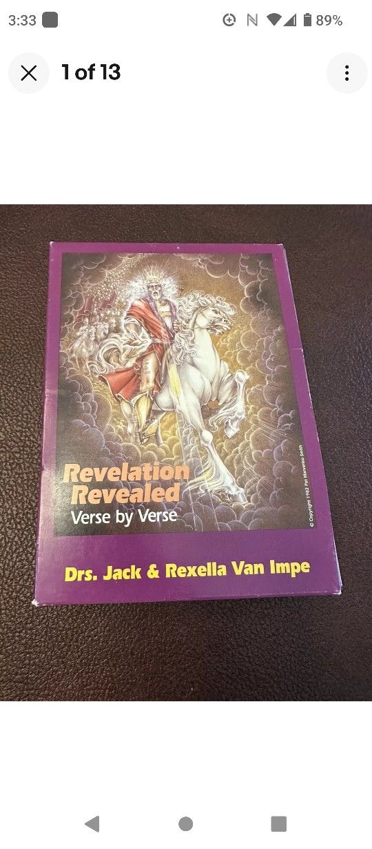 REVELATION REVEALED VERSE BY VERSE DRS.JACK & REXELLA VAN IMPE 5 DVD'S SET .