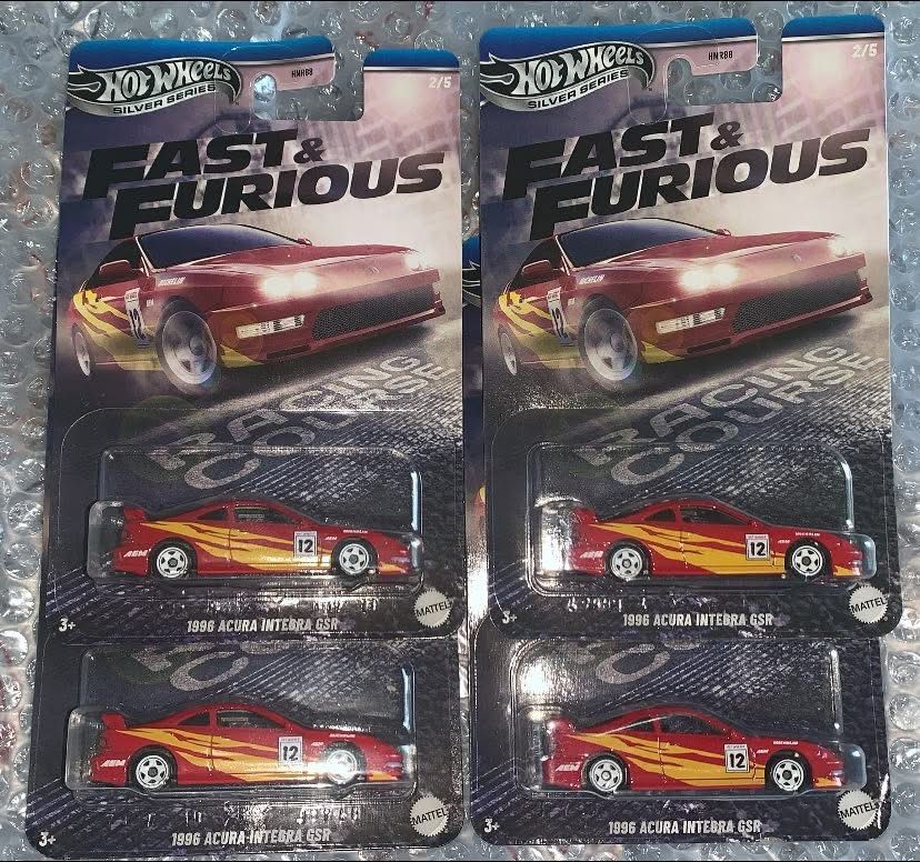 Hot Wheels Sliver Series Fast & Furious Racing Course #2 1996 Acura Intebra GSR