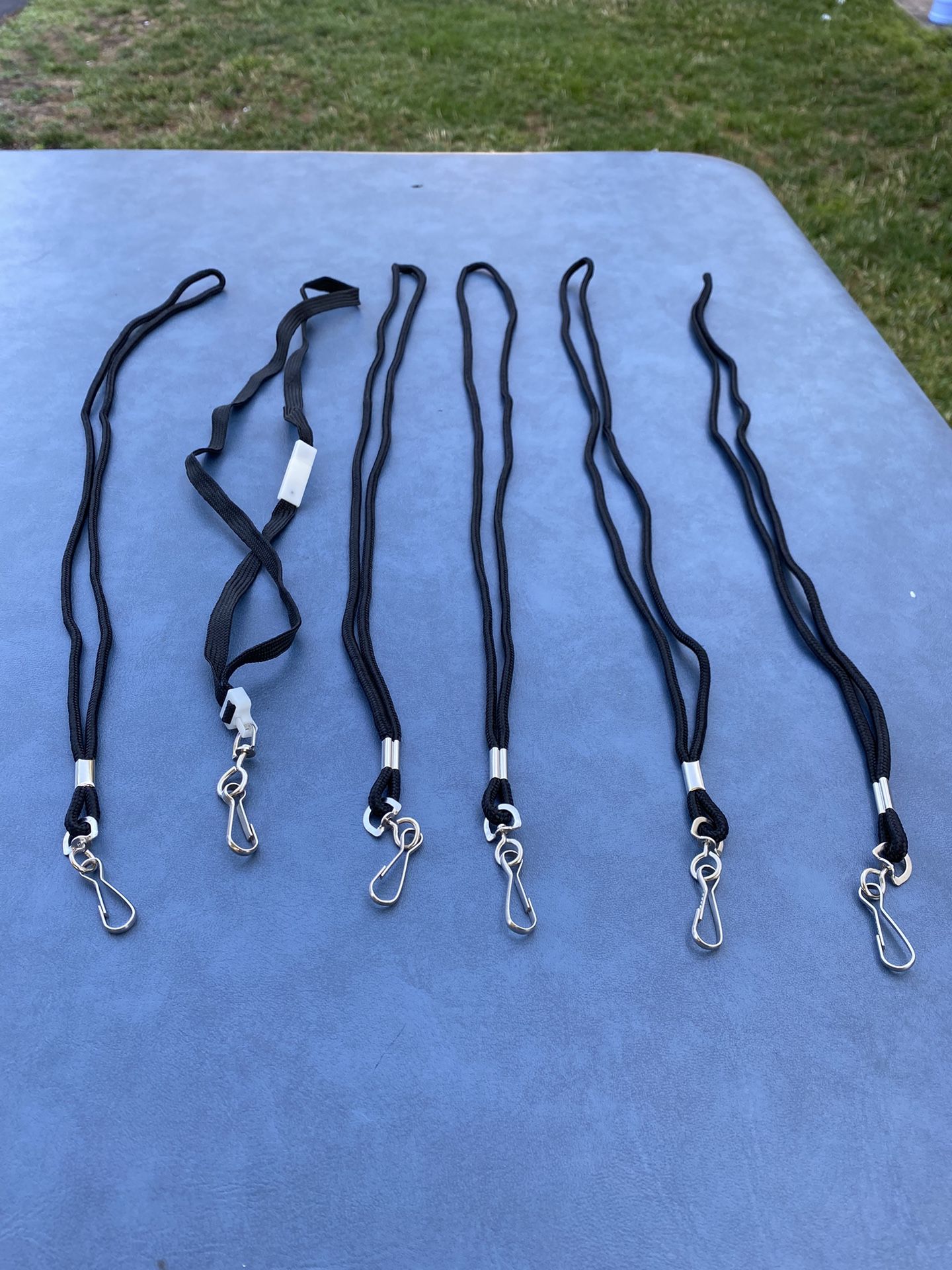 6 Black Keychains