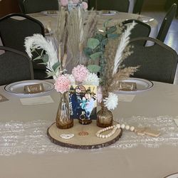 Wood Rounds Center Pieces 